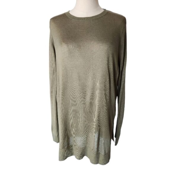 H&M green lightweight tunic type top - Size Medium - Picture 1 of 7